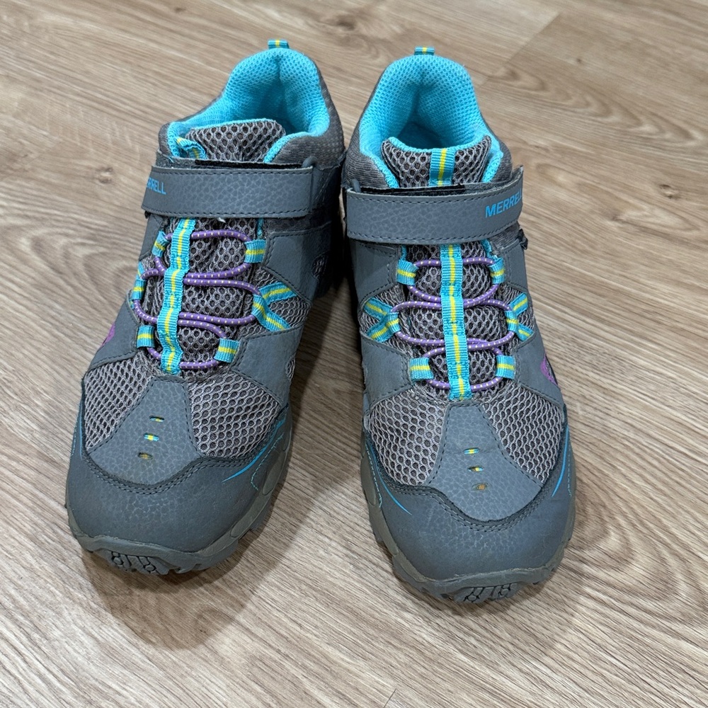Merrell Kids Gray and Blue Boots